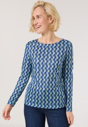 Gerry Weber - Blámunstraður bolur