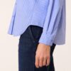 Gerry Weber - Blá/hvít teinótt blússa - Image 4