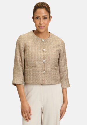 Betty Barclay - Beige yrjóttur jakki